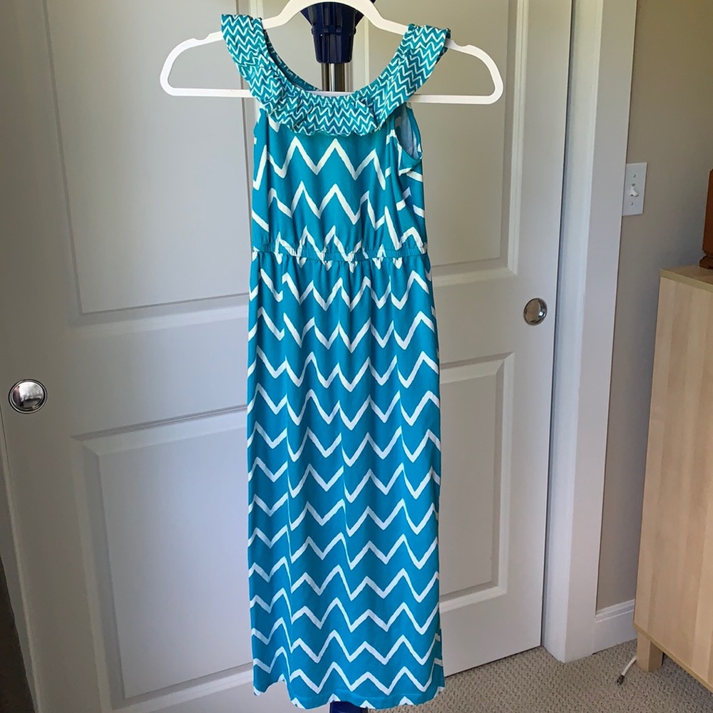 Teal blue girls maxi dress by Gymboree